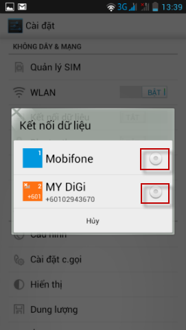 Hướng dẫn cách cài đặt 3G cho dòng máy Lenovo mạng Mobifone