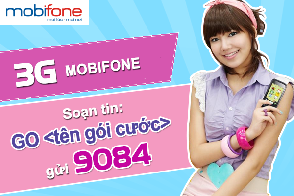 Cú pháp đăng ký các dịch vụ 3G Mobifone