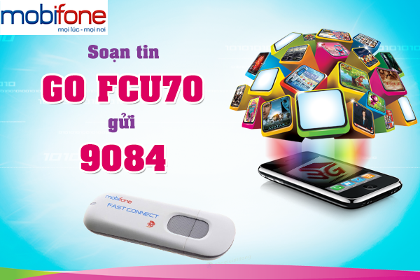 Cú pháp đăng ký Dcom 3G Mobifone gói cước FCU70