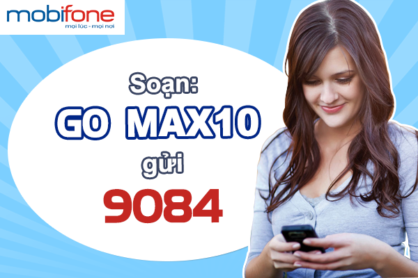 Cú pháp đăng ký gói cước 3G MAX10 của Mobifone