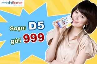 3G Mobifone đăng ký gói cước 3g D5 Mobifone 5000 đồng/ngày