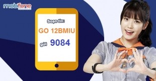 Cách đăng ký gói cước 12BMIU Mobifone trọn gói 1 năm ưu đãi 72GB