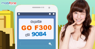 Hướng dẫn cách đăng ký gói cước 3G F300 của Mobifone giá 300K