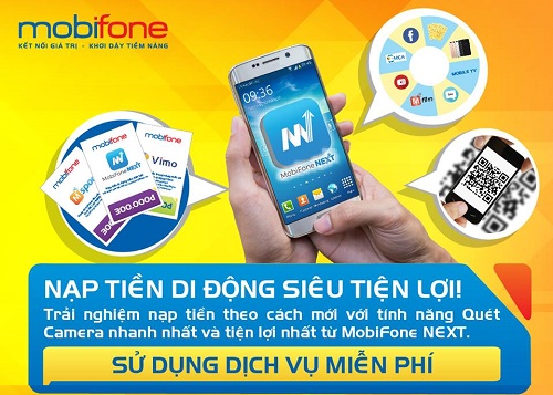 Tìm hiểu ứng dụng nạp tiền điện thoại Mobifone Next