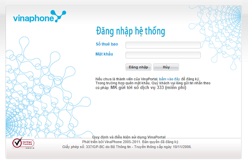 Hướng dẫn cách đăng nhập Vinaphone Portal