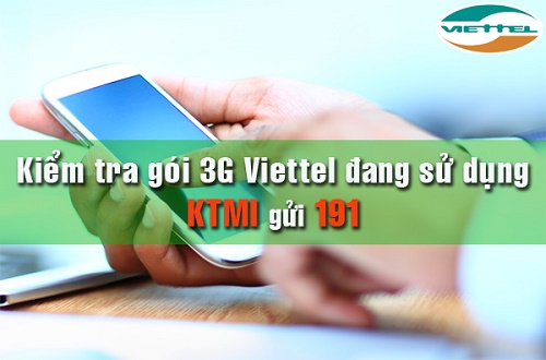 Hướng dẫn cách kiểm tra gói cước 3G Viettel đang sử dụng